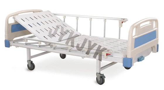 Manual Crank Adjustable Hospital Bed Recliner With Four Castors Epoxy Coated Steel