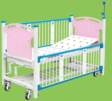Deluxe Children Pediatric Adjustable Hospital Bed High Rail Powder Coated Steel