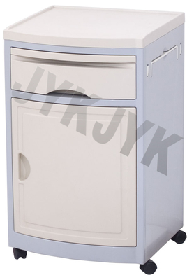 ABS Plastic Medical Nightstand Bedside Table Cabinet Furniture With Drawer
